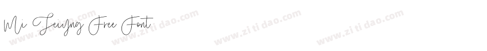 Mi Teiyng Free Font字体转换